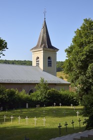 France, Meuse (55), Parc régional de Lorraine, Cotes de Meuse, Viéville-sous-les-Côtes, cimetière militaire allemand de la première guerre mondiale