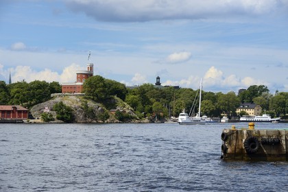 Suède, Stockholm, Ile de Kastellholmen, chateau de Kastellholmen