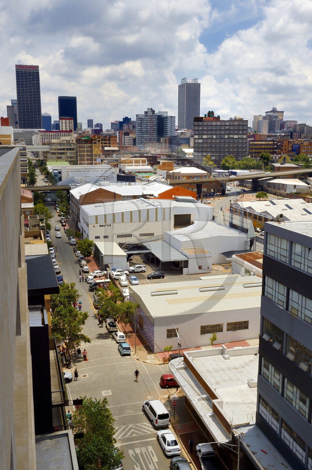 Afrique du Sud, province de Gauteng, Johannesburg, CBD (Central Business District), quartier de Maboneng autour de Fox street