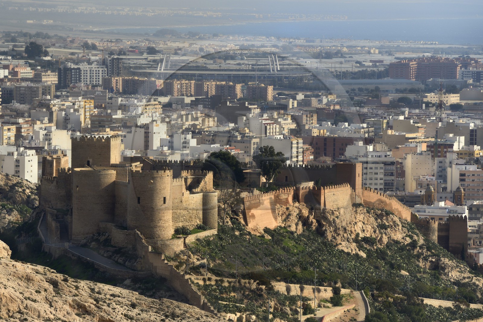 Espagne, Andalousie, Almeria, forteresse la Alcazaba
