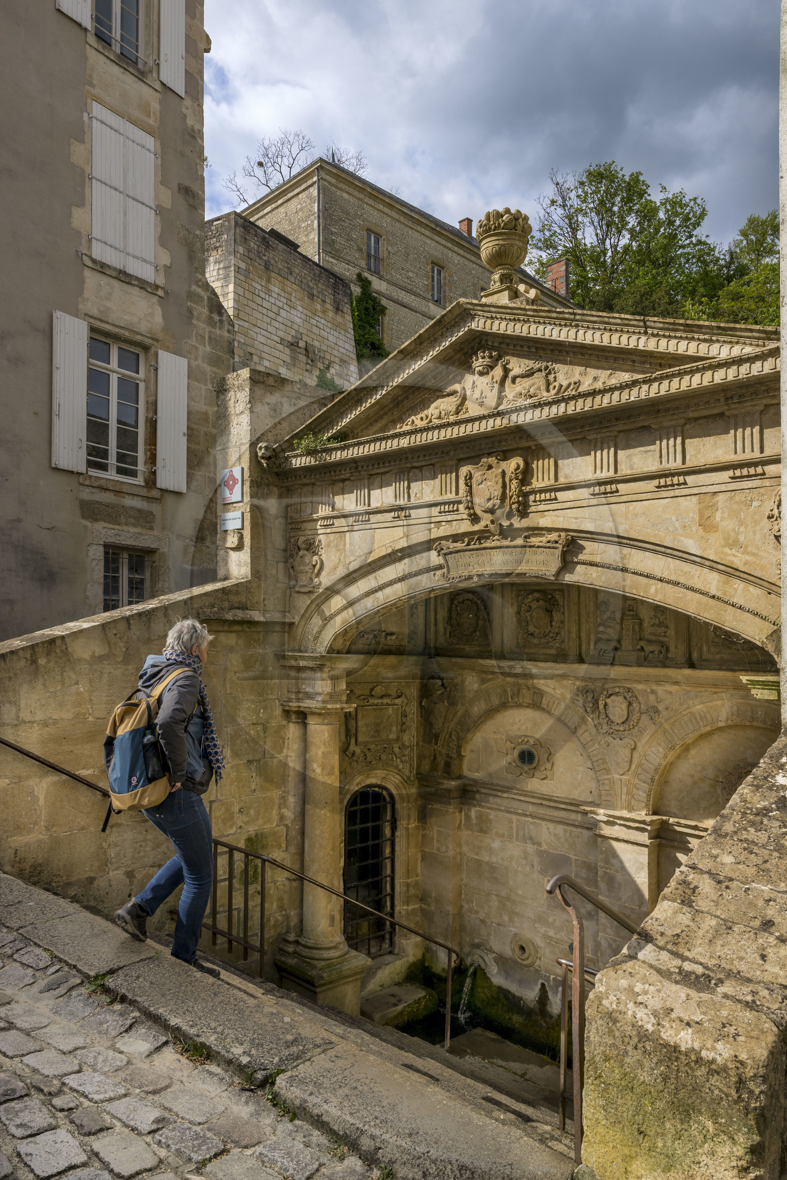 France, Vendee, Fontenay le Comte, the Quatre-Tias fountain (1542)