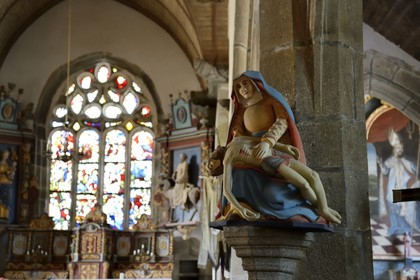 France, Finistère (29), Lannédern, l'église Saint-Edern