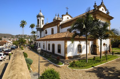 Brésil, Etat du Minas Gerais, ville de Sao Joao del Rei, igreja Sao Francisco de Assis (Route de l'or, Estrada Real)
