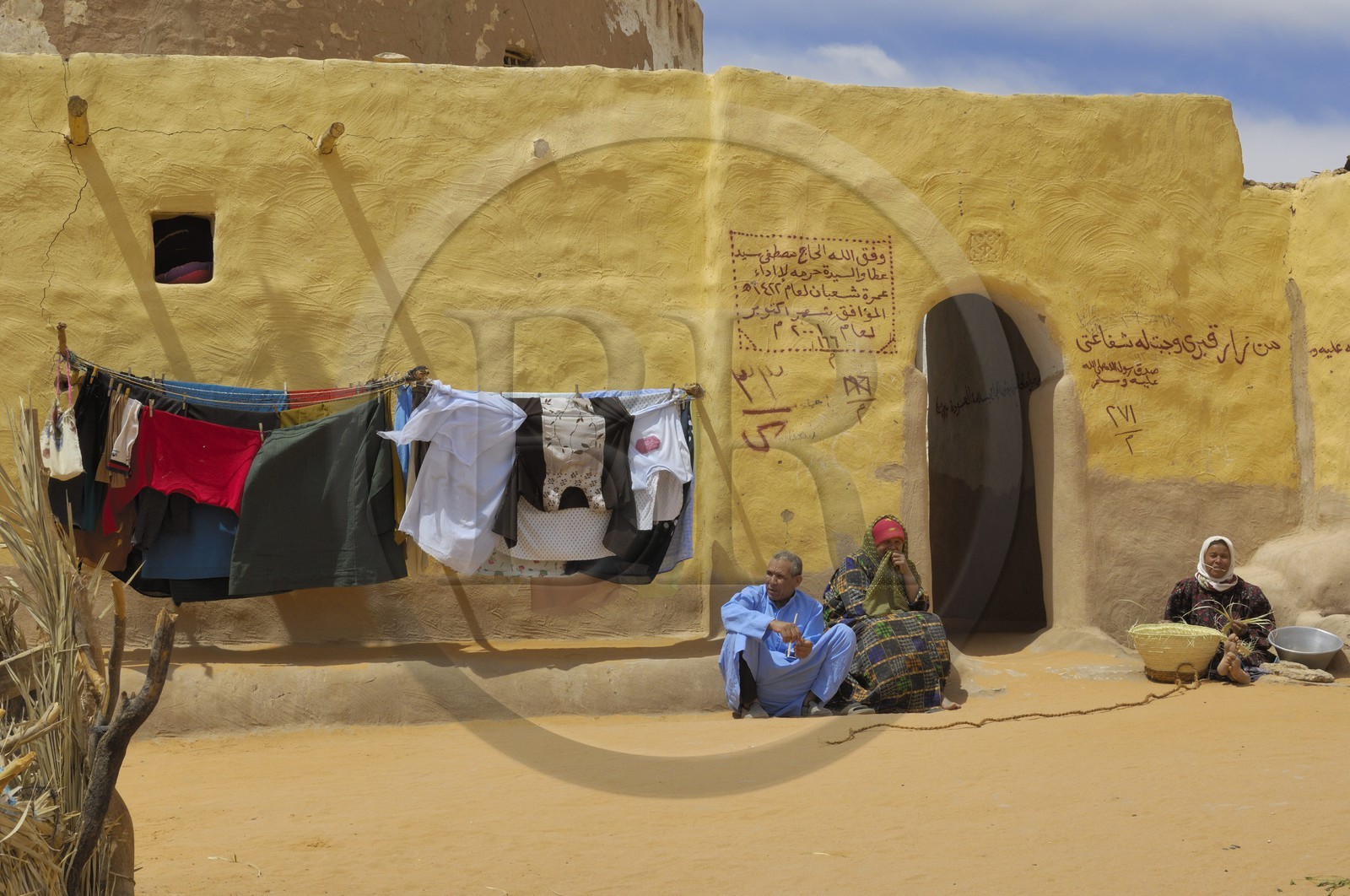 Egypte, désert libyque, oasis de Dakhla, le village de Eshbet Bashendi (Bashandi)