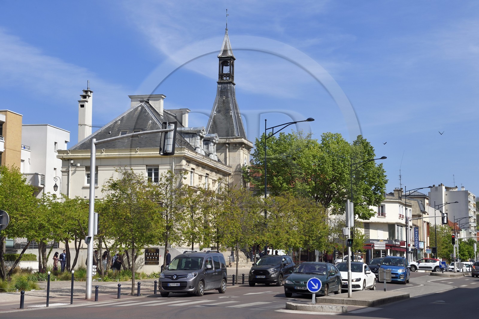 France, Val-de-Marne (94), Champigny-sur-Marne, l'ancienne mairie au centre ville