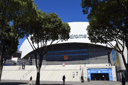 France, Bouches-du-Rhône (13), Marseille, quartier Rond point du Prado, le stade Vélodrome