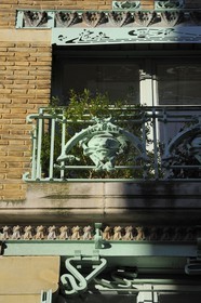 France, Paris (75), le Castel-Beranger, immeuble du 14 rue La Fontaine de style Art Nouveau  par Hector Guimard