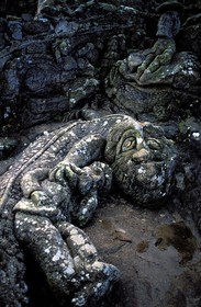 France, Ille-et-Vilaine (35), Rotheneuf, les rochers sculptés de l' abbé Fouré (entre 1870 et 1900)