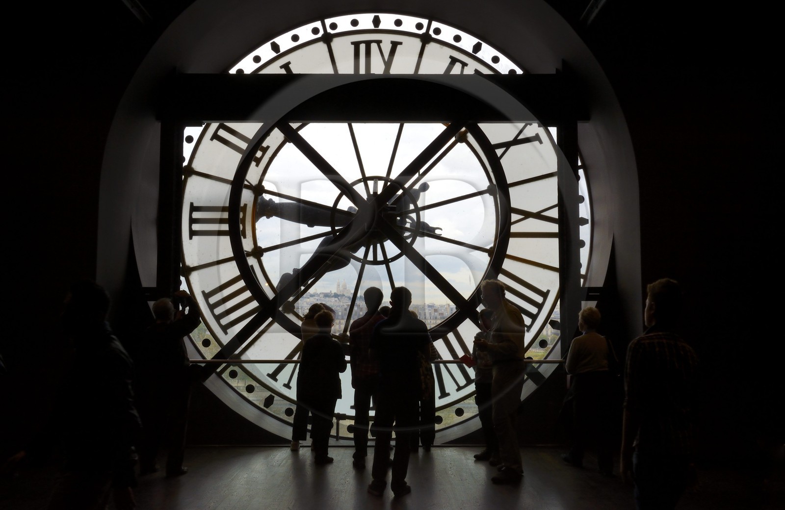 France, Paris (75), musée d'Orsay, la grande horloge Est qui donne sur les Tuileries