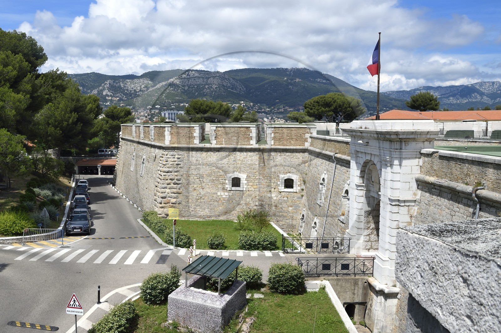 France, Var, Toulon, Fort Lamalgue from the french navy in the district of Mourillon
