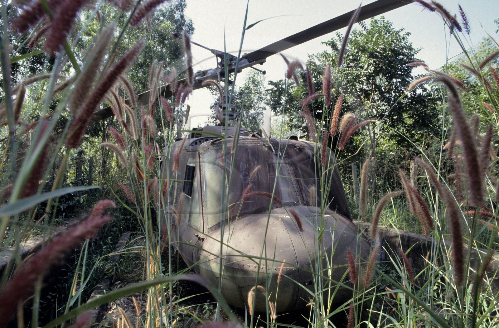 Vietnam, Ho Chi Minh City (Saigon) region, Cu Chi, Helicopter of the U.S. Air Force