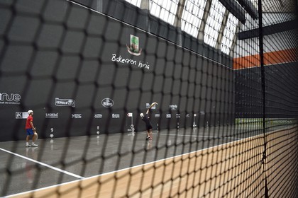 Espagne, Pays basque espagnol, Biscaye, Gernika-Lumo, cesta punta au Jai Alai