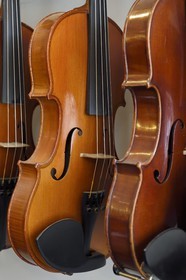 France, Dordogne (24), Périgord Blanc, Périgueux, atelier du luthier Damien Florio
