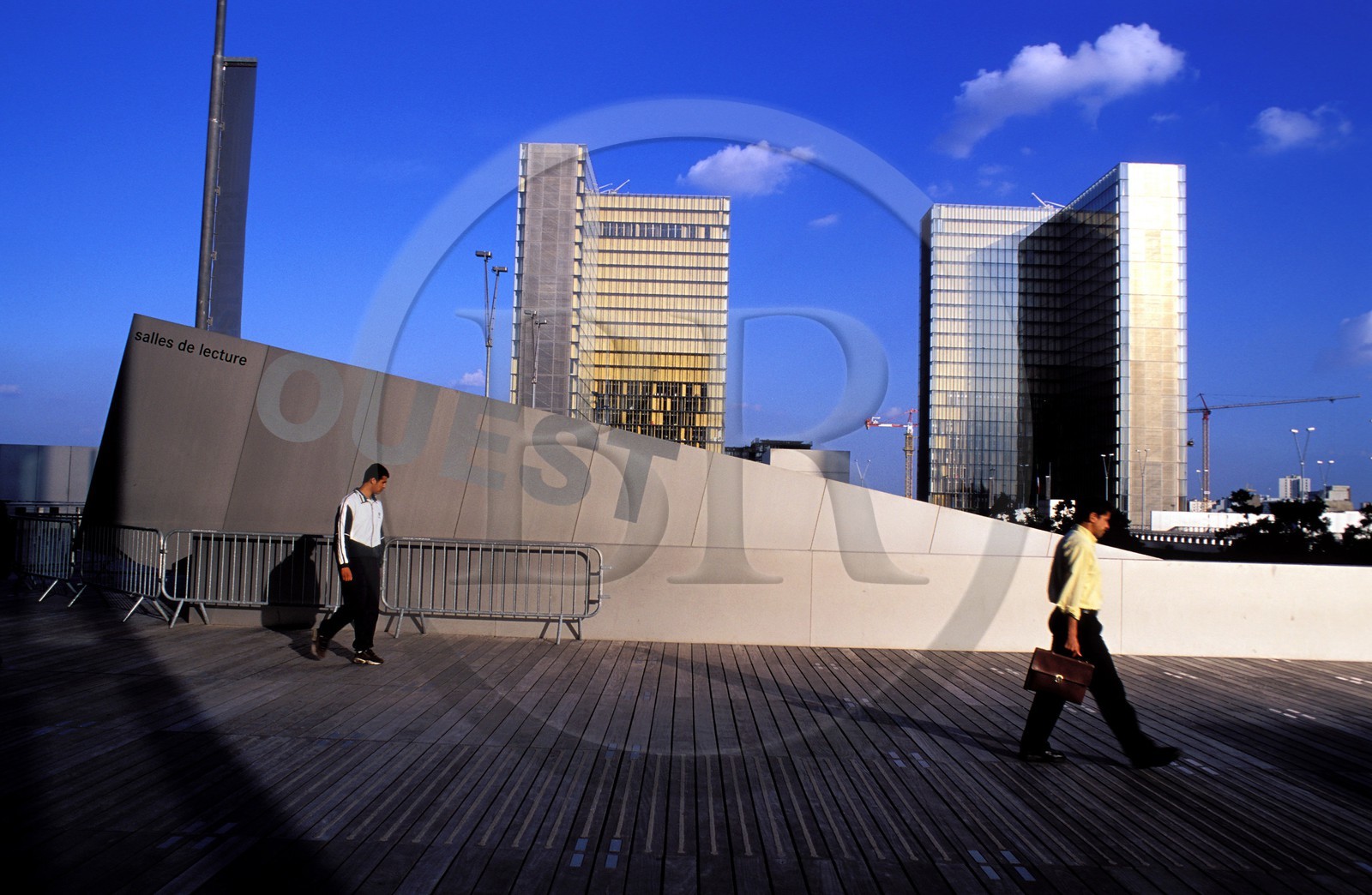France, Paris, National Library of France by the architect Dominique Perrault
