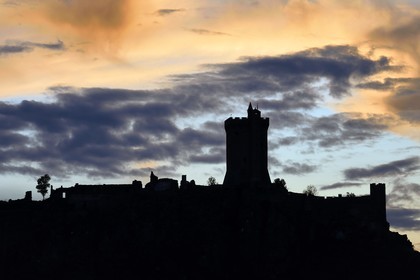 France, Haute-Loire (43), Polignac, Chateau de Polignac, forteresse du XIe siècle sur un plateau basaltique