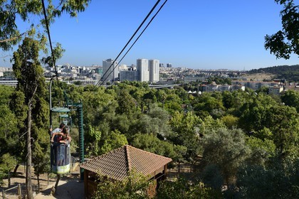 Portugal, Lisbon, Zoological Garden, cable cars that go around the zoo