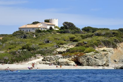 France, Var (83), Six-Fours-les-Plages, Ile des Embiez, chateau de Lombard, maison privée de la famille Ricard