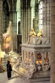 France, Seine-Saint-Denis (93), Saint-Denis, la basilique, mausolée de Anne de Bretagne et Louis XII