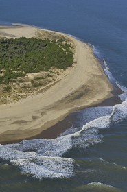 France, Charente-Maritime (17), Ile d'Oléron, pointe de Gatseau (vue aérienne)