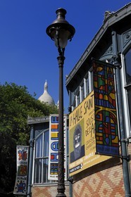 France, Paris (75), quartier Montmartre, architecture de la Halle Saint-Pierre rue Ronsard