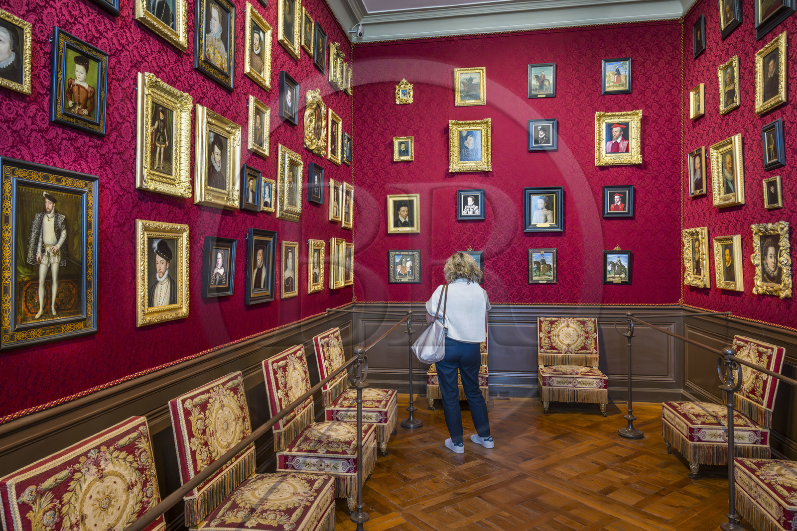 France, Oise (60), Chantilly, le chateau de Chantilly, le musée Condé, le Cabinet de Clouet