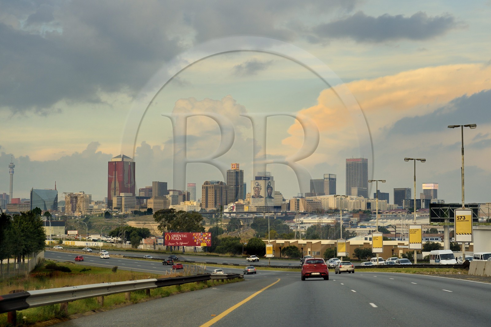 Afrique du Sud, province de Gauteng, Johannesburg, les gratte-ciels du CBD (Central Business District)
