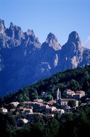 France, Corse du Sud, Alta Rocca, Zonza village, below the Bavella Needles