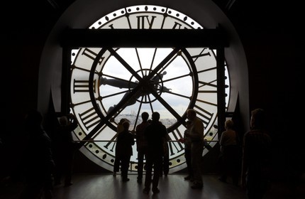 France, Paris (75), musée d'Orsay, la grande horloge Est qui donne sur les Tuileries