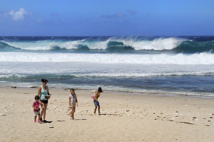 France, île de la Réunion, la côte sud, plage de Grand-Anse