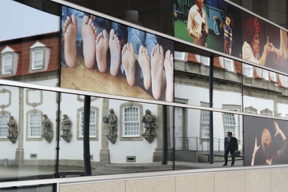 Portugal, Minho region, Guimaraes, Vila Flor cultural center and headquarter of Guimaraes 2012