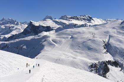 France, Haute-Savoie (74), Arâches-la-Frasse, station de ski Les Carroz d'Arâches