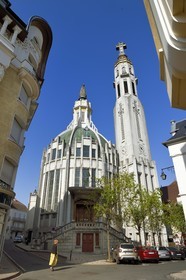 France, Allier (03), Vichy, église Notre-Dame-des-Malades et église Saint-Blaise de style art Déco par les architectes Antoine Chanet et Jean Lioger