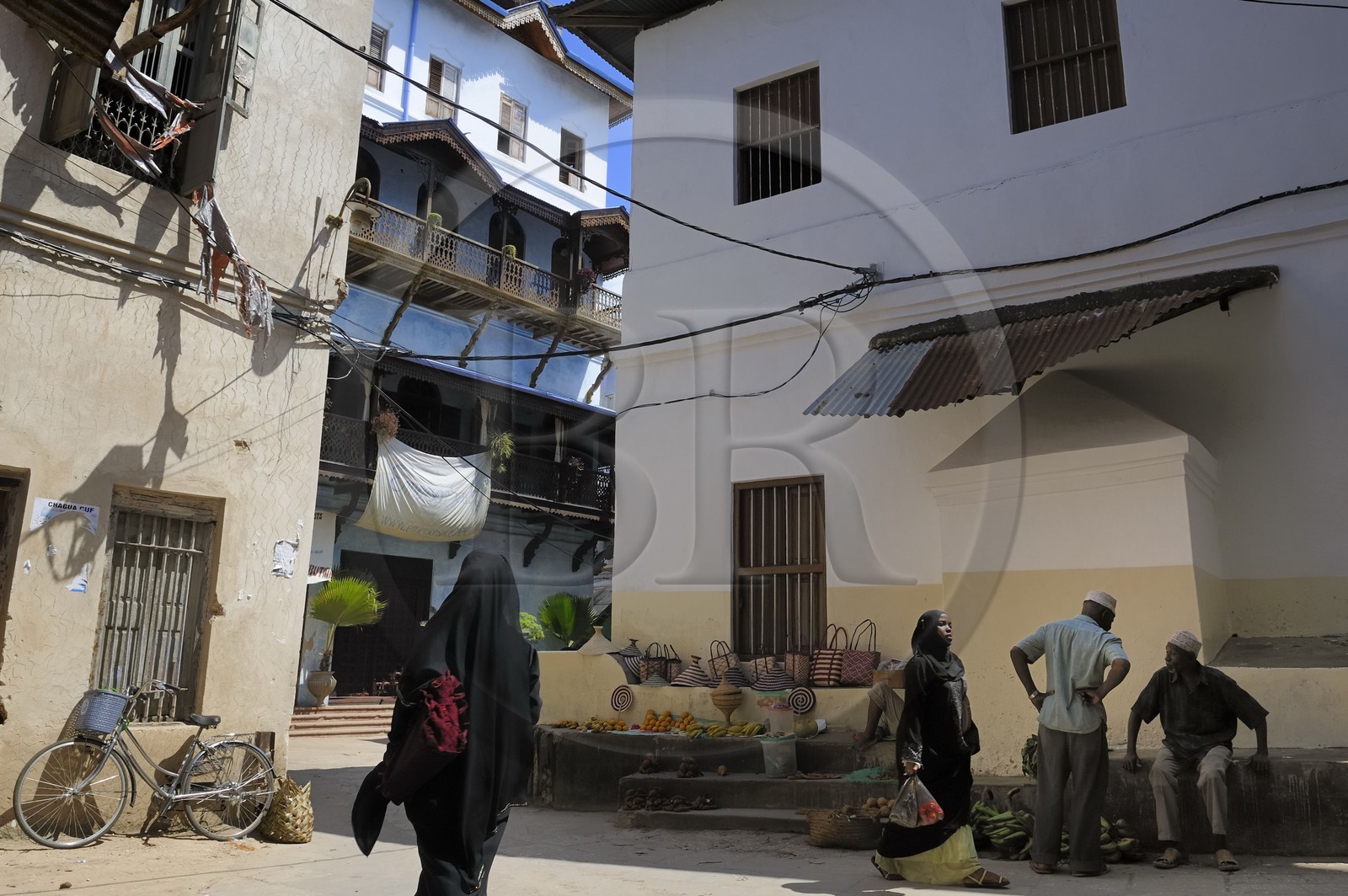 Tanzania, Zanzibar Archipelago, Unguja island (Zanzibar), Stone Town, listed as World Heritage by UNESCO, an alley in the old city in the Shangani neighborhood