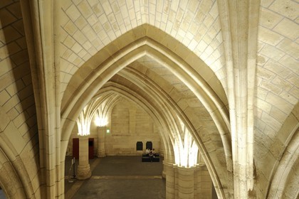 France, Paris (75), Ile de la Cité, la Conciergerie dans le Palais de Justice, la salle des Gens d'armes (1302)