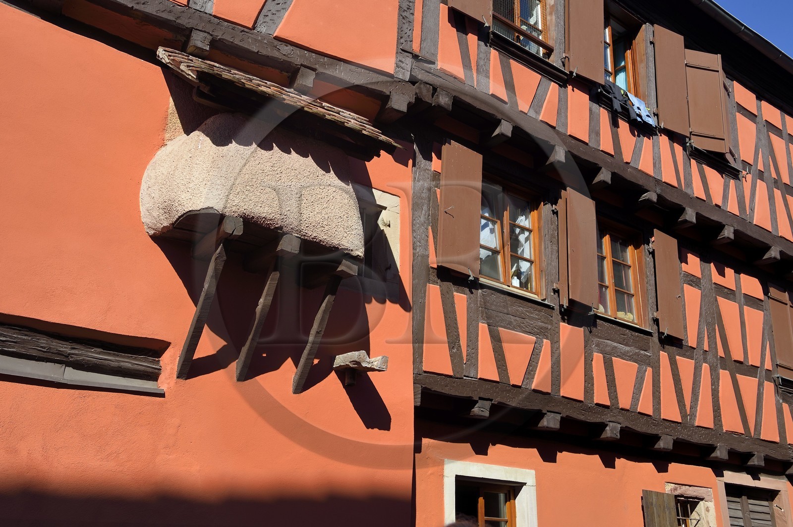 France, Bas-Rhin (67), Route des vins d'Alsace, Westhoffen, ancien quartier juif, four exterieur qui permettait de maintenir au chaud le plat de chabbat
