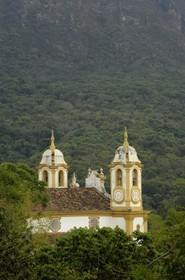 Brésil, état du Minas Gerais, Tirandentes, Matriz de Santo Antonio, église Saint-Antoine (Route de l' or, Estrada Real)