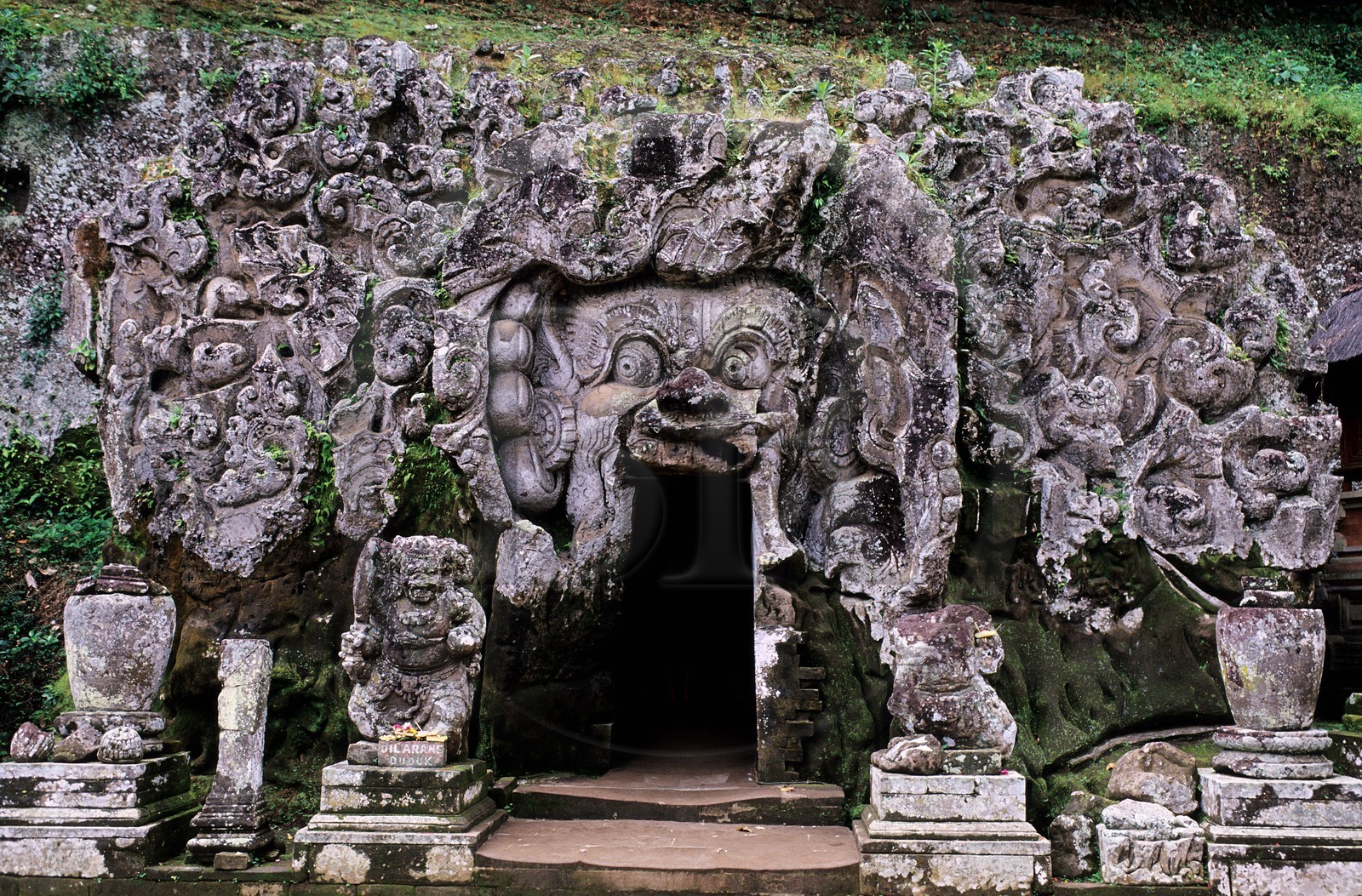 Indonésie, île de Bali, Goa Gajah, la grotte de l' éléphant, dans la région d' Ubud