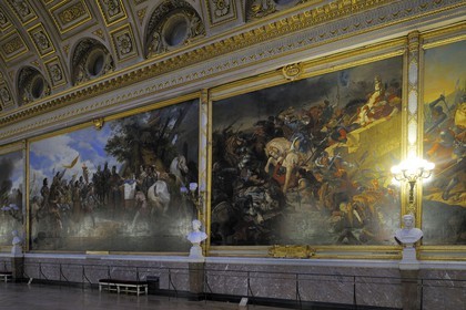 France, Yvelines (78), château de Versailles, classé Patrimoine Mondial de l'UNESCO, Musée de l’Histoire de France crée par Louis-Philippe dans l'aile du Midi, Galerie des Batailles