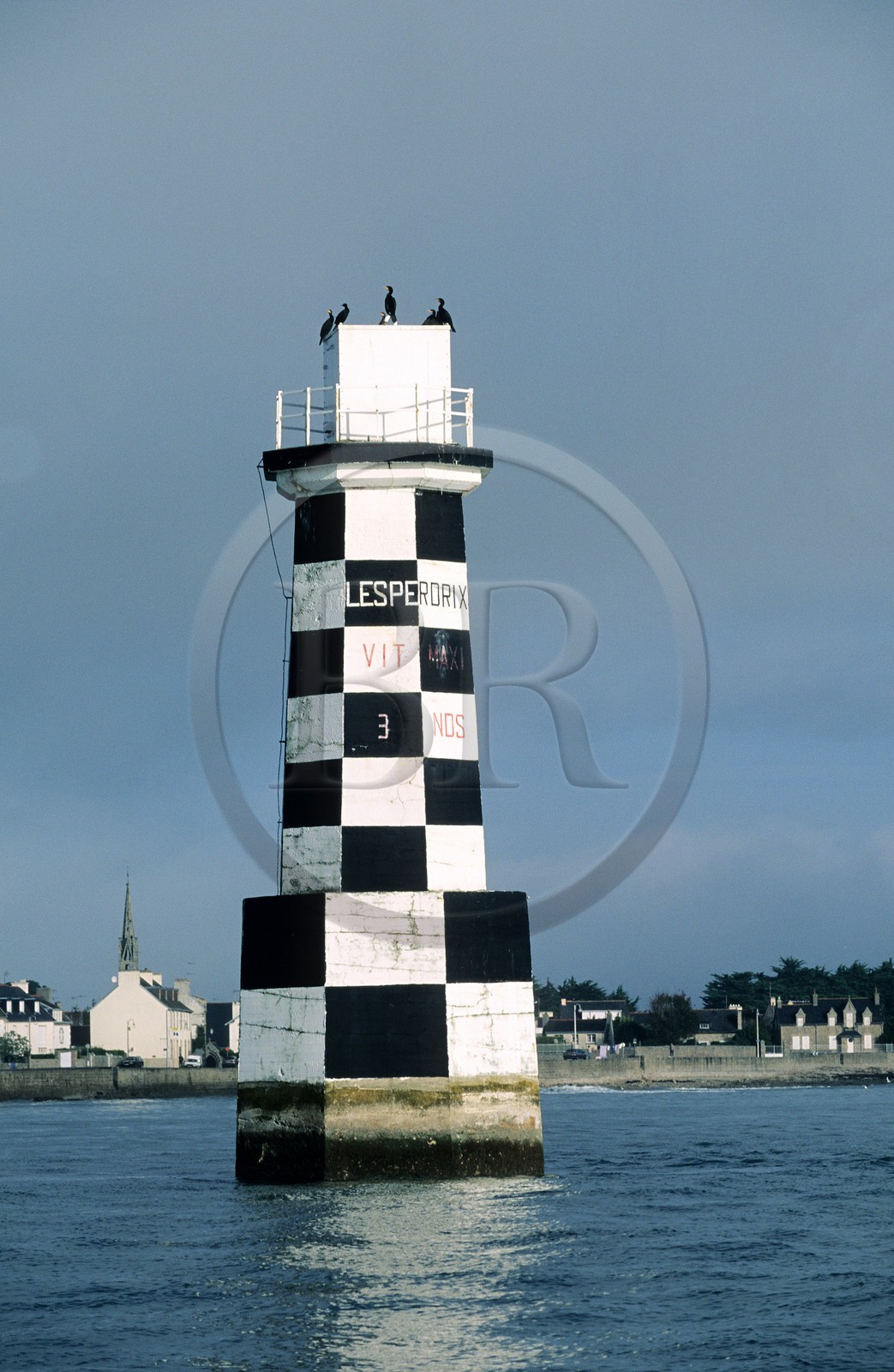 France, Finistère (29), Loctudy sur l' île Tudy, ancien phare de Loctudy