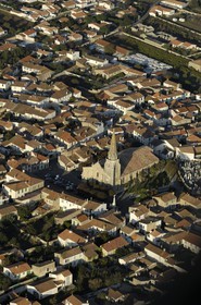France, Charente-Maritime (17), Ile de Ré, Sainte-Marie-de-Ré  (vue aérienne)