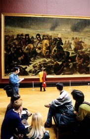 France, Paris (75), Le Louvre, grande galerie, peinture de Gros: Napoléon sur le champ de bataille d'Eylau