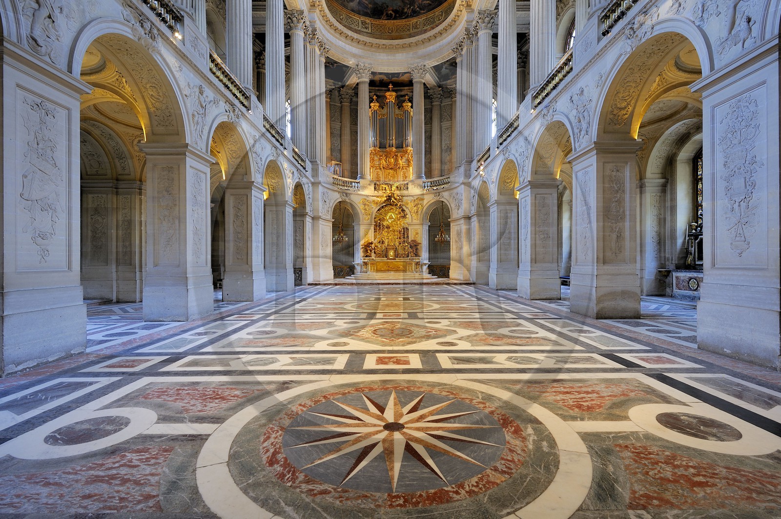 France, Yvelines, Chateau de Versailles, listed as World Heritage by UNESCO, the Royal Chapel, still used for concerts