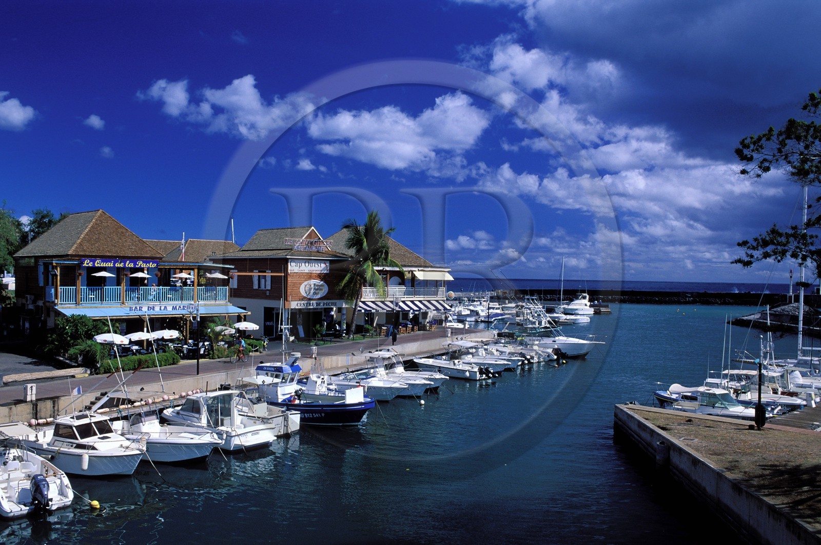 France, île de la Réunion, le port de plaisance de Saint-Gilles-les-Bains