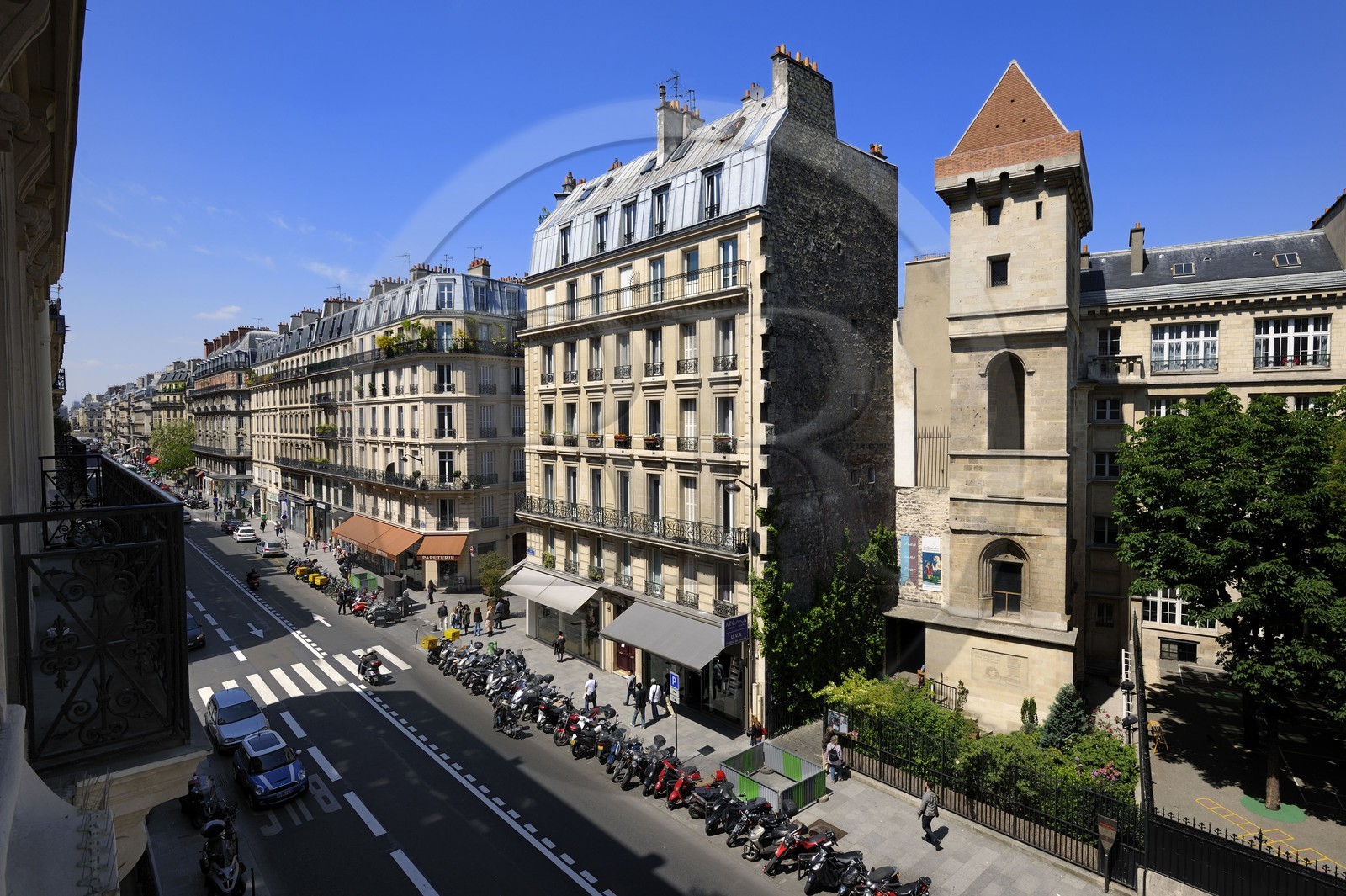 France, Paris, the Jean-sans-Peur tower was part of the Hôtel de Bourgogne (palace of the Dukes of Burgundy), built in the 15th century on the Philippe Auguste's surrounding wall