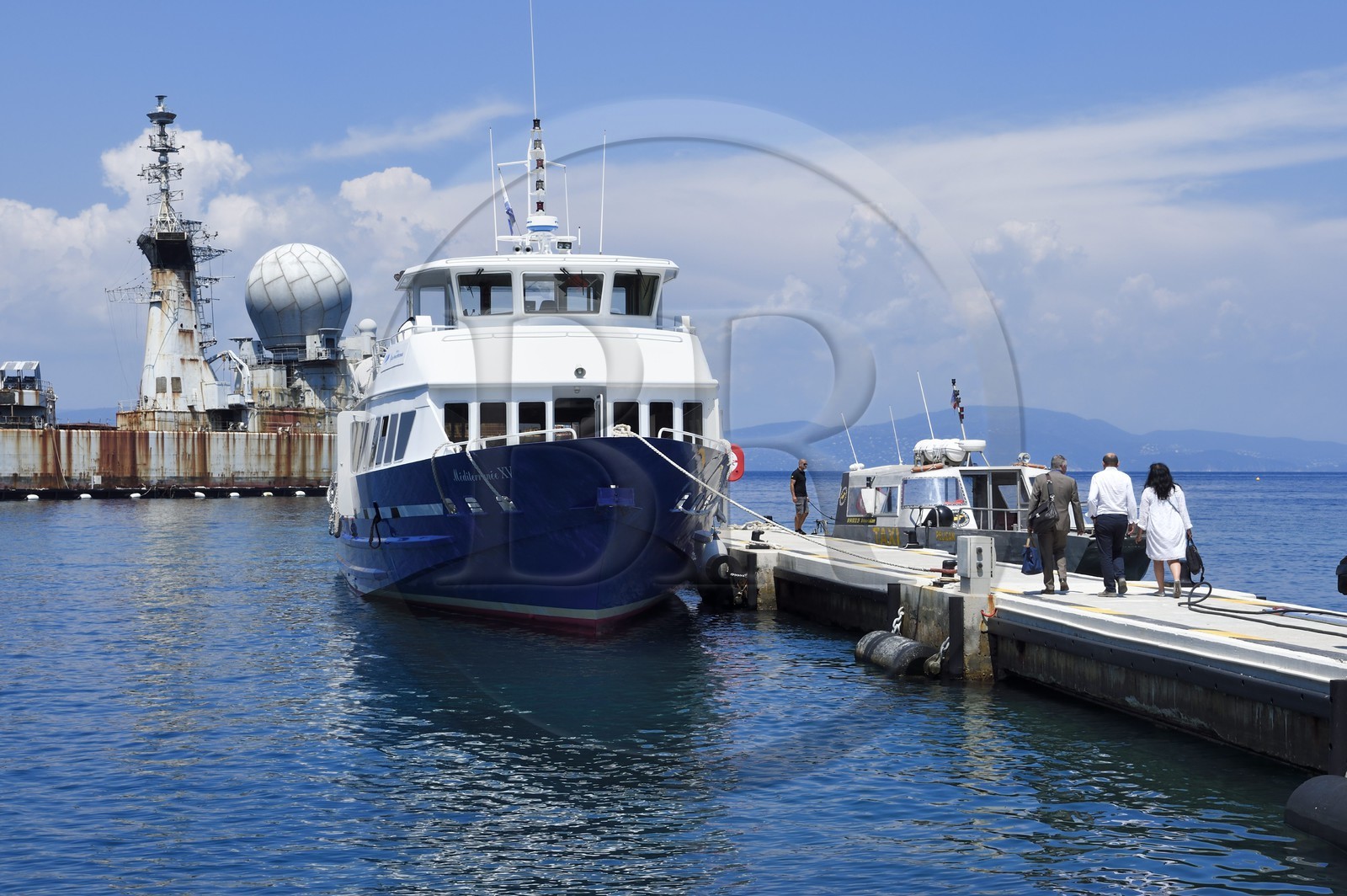 France, Var (83), Iles d'Hyères, Parc national de Port Cros, Ile du Levant, zone militaire, Port Avis