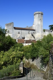 France, Dordogne (24), Périgord Vert, Bourdeilles, chateau de Bourdeilles, le chateau médiéval du XIIIème siècle
