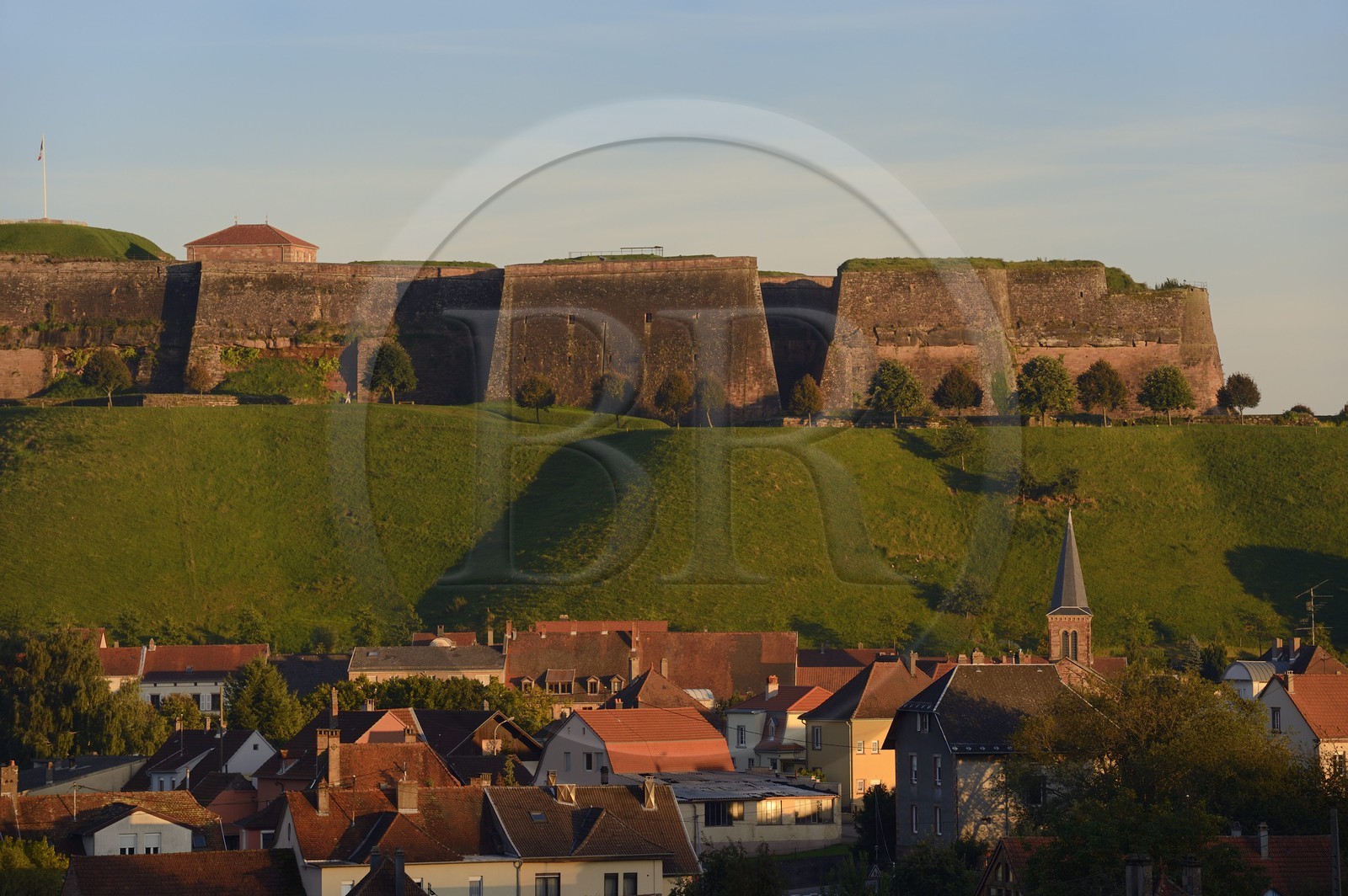 France, Moselle (57), parc régional des Vosges du nord, Bitche, la citadelle fortifiée par Vauban