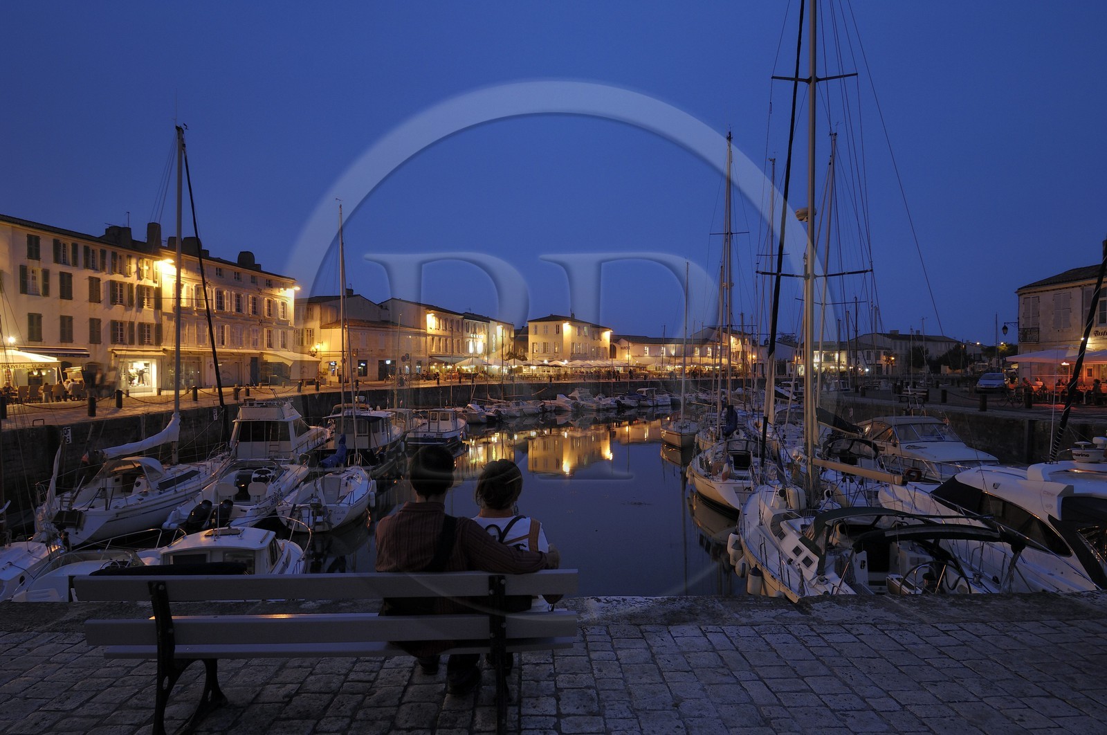 France, Charente-Maritime (17), ile de Ré, port de Saint-Martin-de-Ré