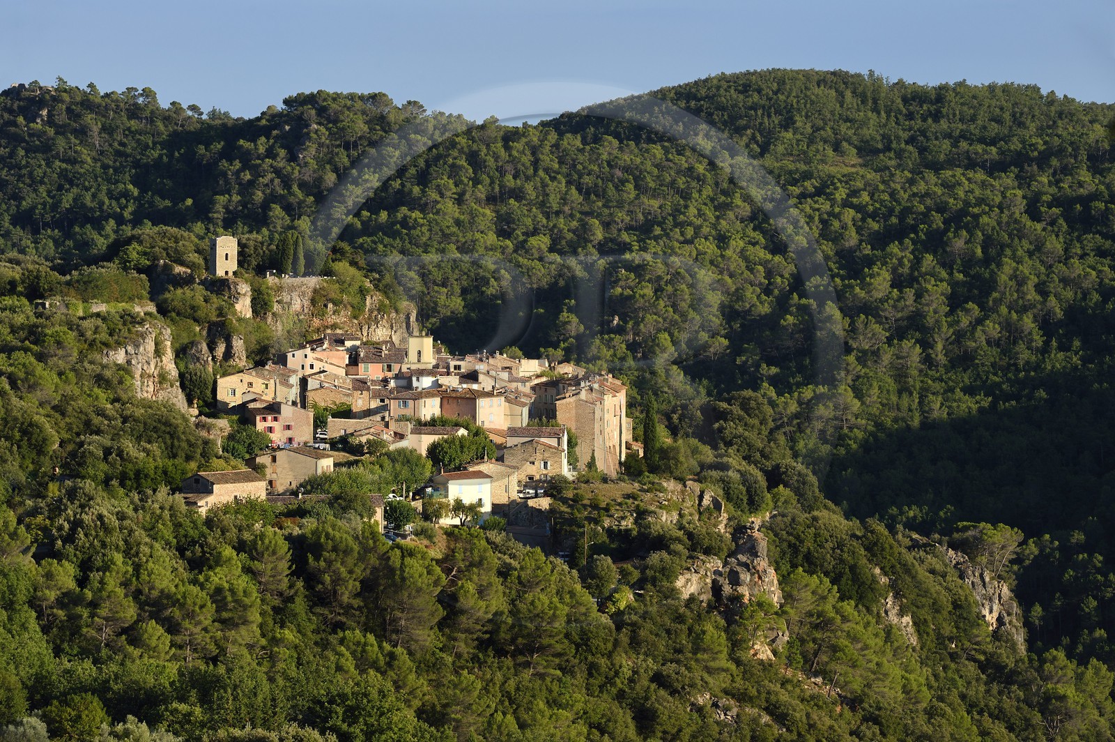 France, Var (83), La Dracénie, village de Châteaudouble