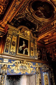 France, Saone et Loire, Mâconnais, castle of Cormartin, meditation room from the marquis d'huxelles